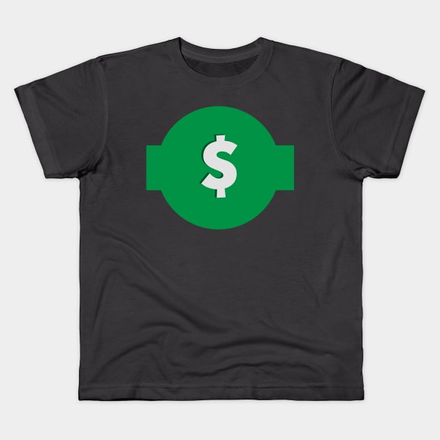 Dollar color Kids T-Shirt by Anitiv